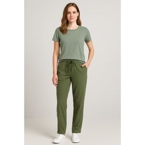 Cabi Olive Green Drawstring Waist Utility Jogger‎ Pants Women's Size S School